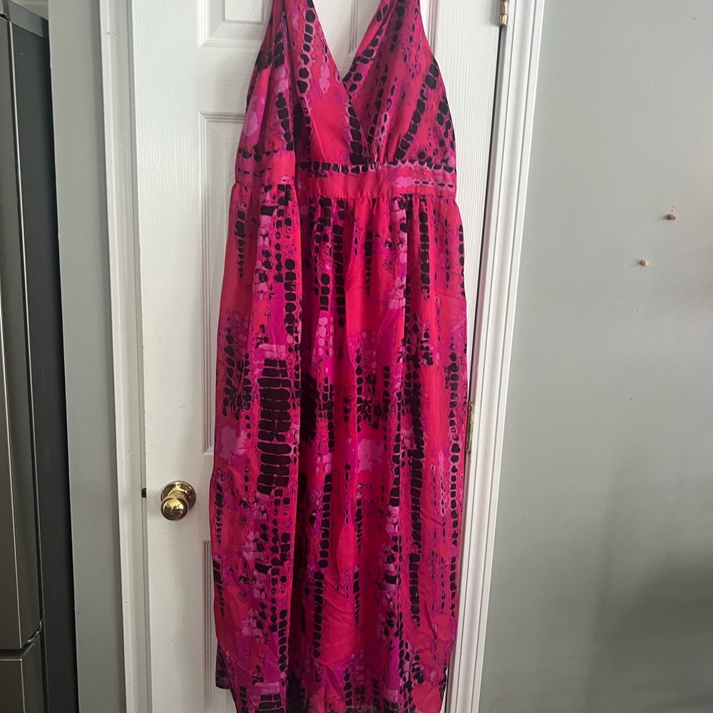 Elegant Pink Maxi Dress